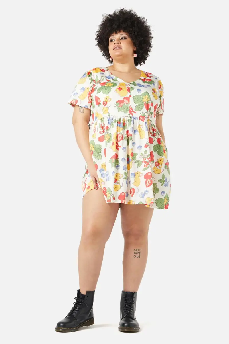Curve Hamper Printed Dress 1