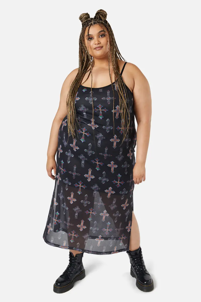 Curve Hope Had Died Mesh Dress 1