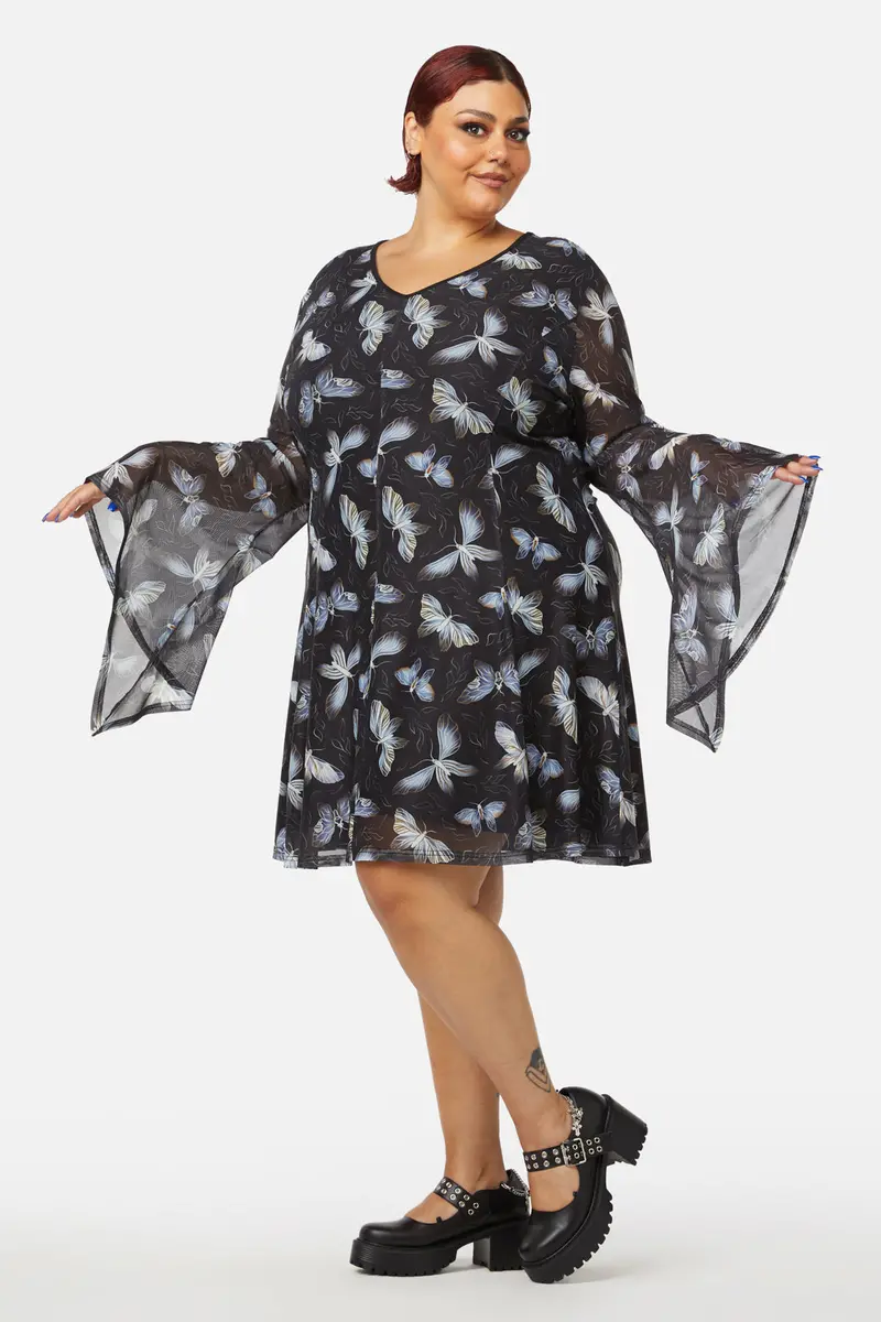 Curve Larvae Mesh Dress 1