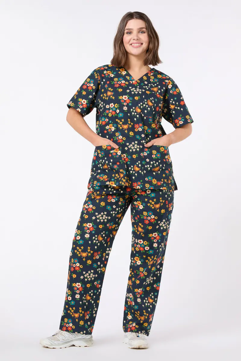 Cute Chickens Scrub Set 1