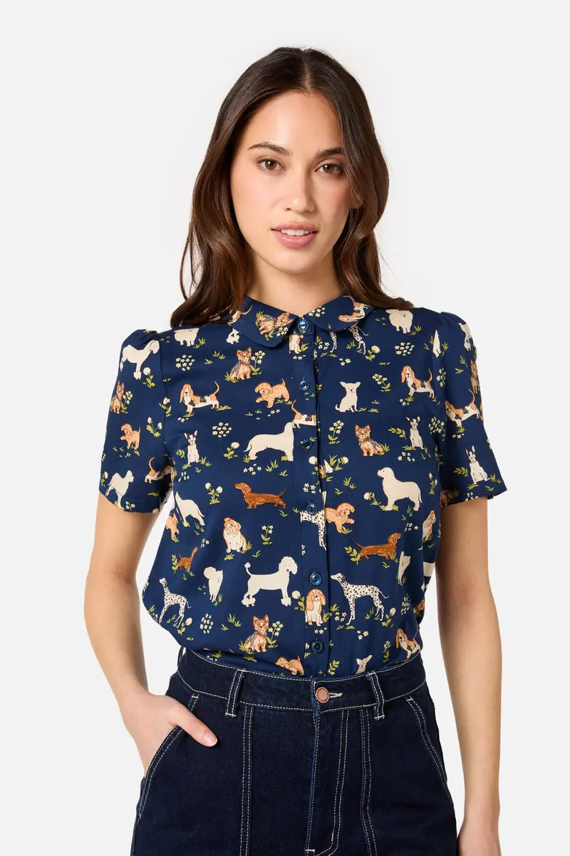 Cute Dogs Blouse 10