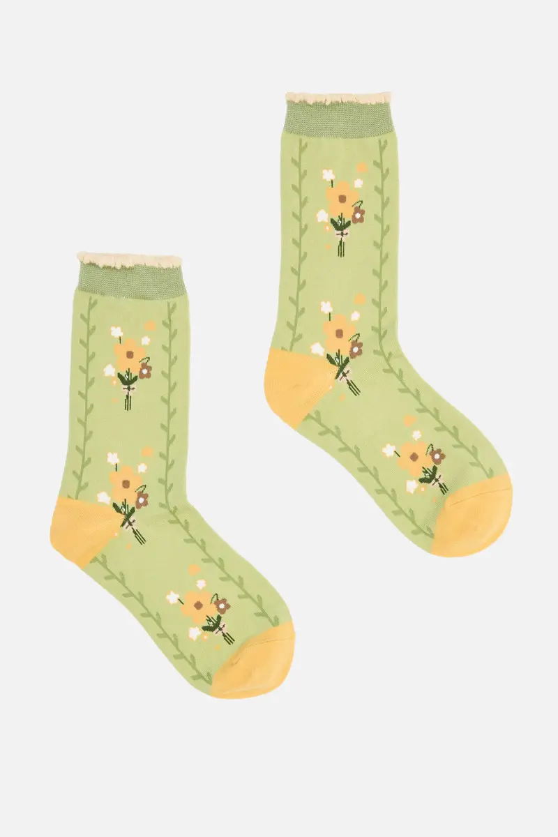 Cute Flower Bunch Socks 1
