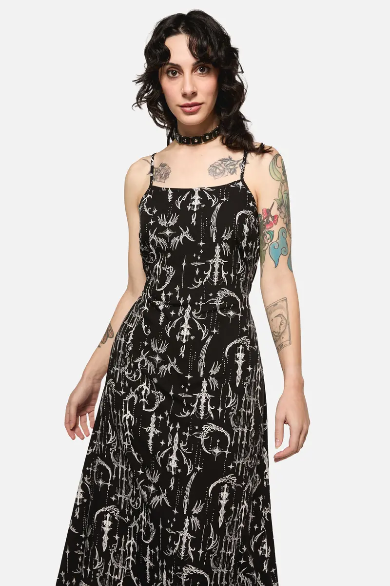 Cyber Sigil Slip Dress 1
