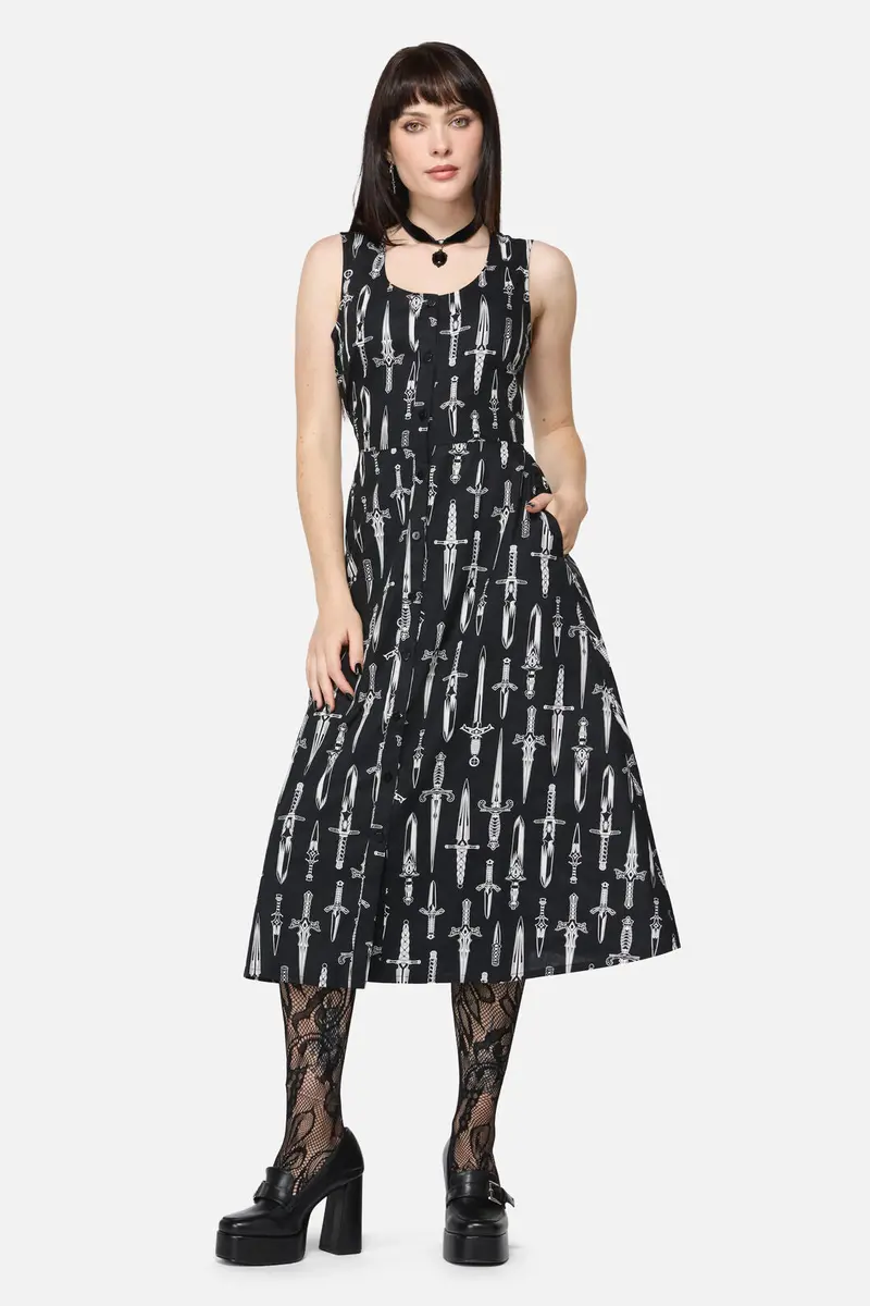 Dagger Goth Maxi Dress 1