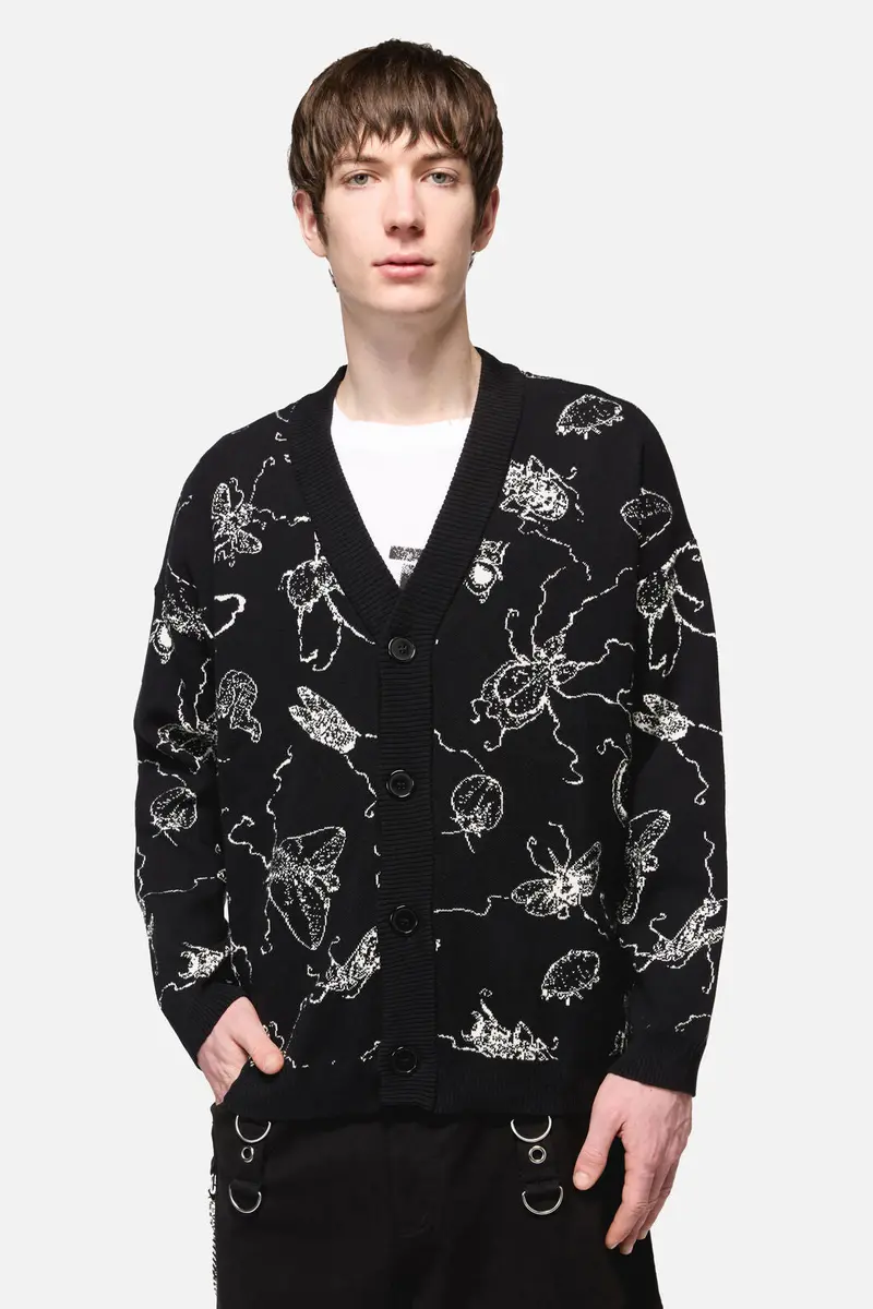 Dark Pieridae Knit Cardi 1