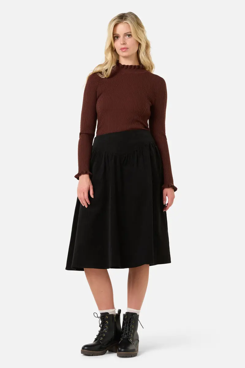 Demi Cord Yoke Skirt 1