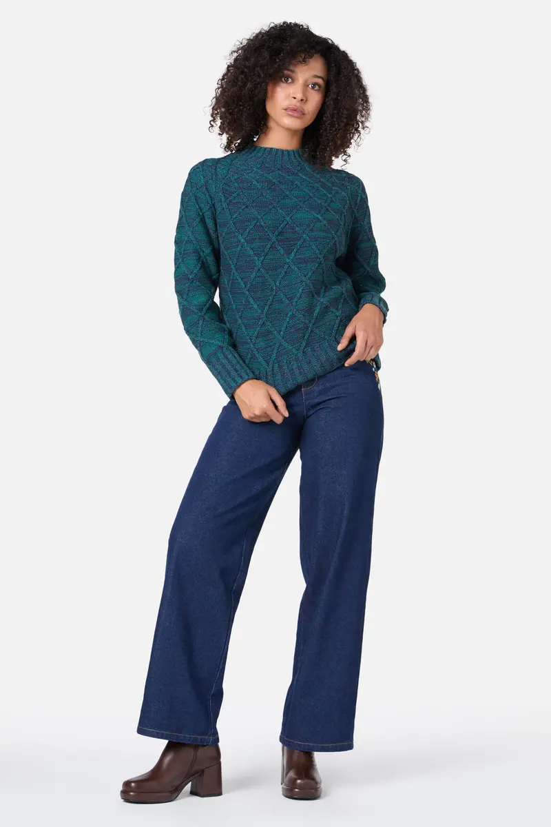 Demi Diamond Knit Jumper 1