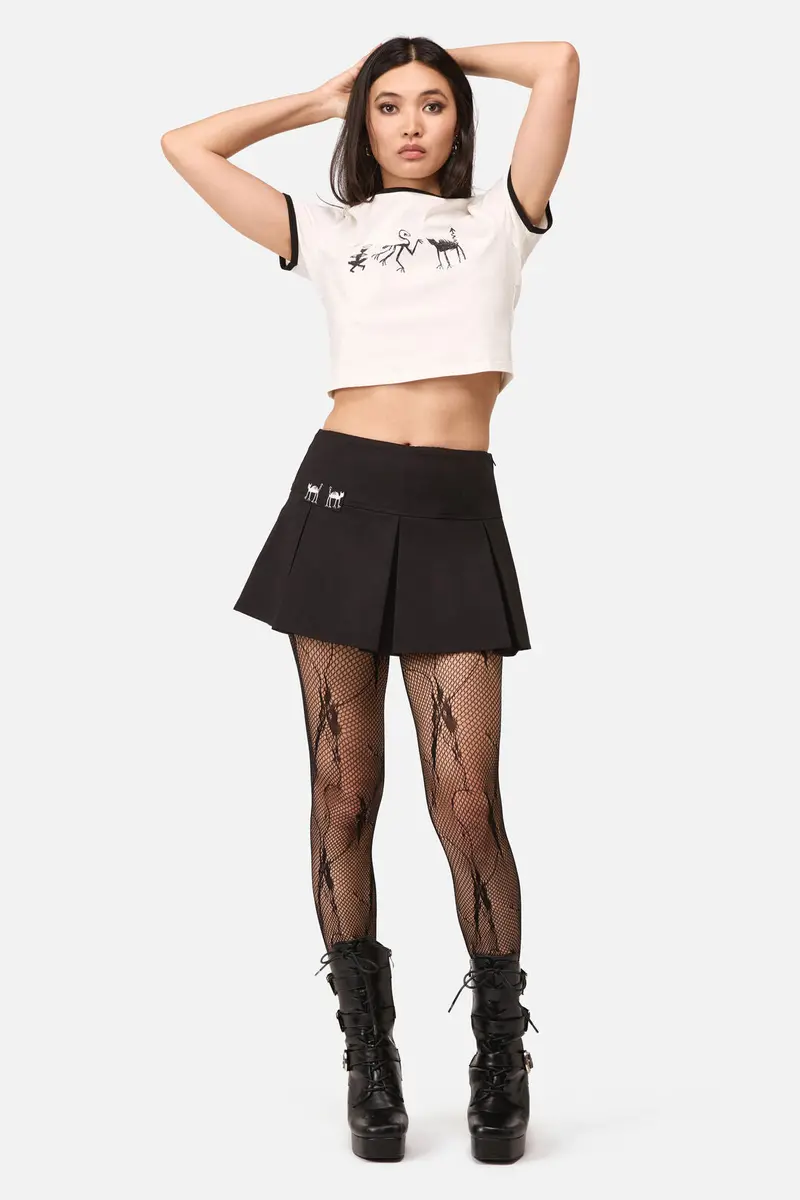 Demons Goth Mini Skort 1