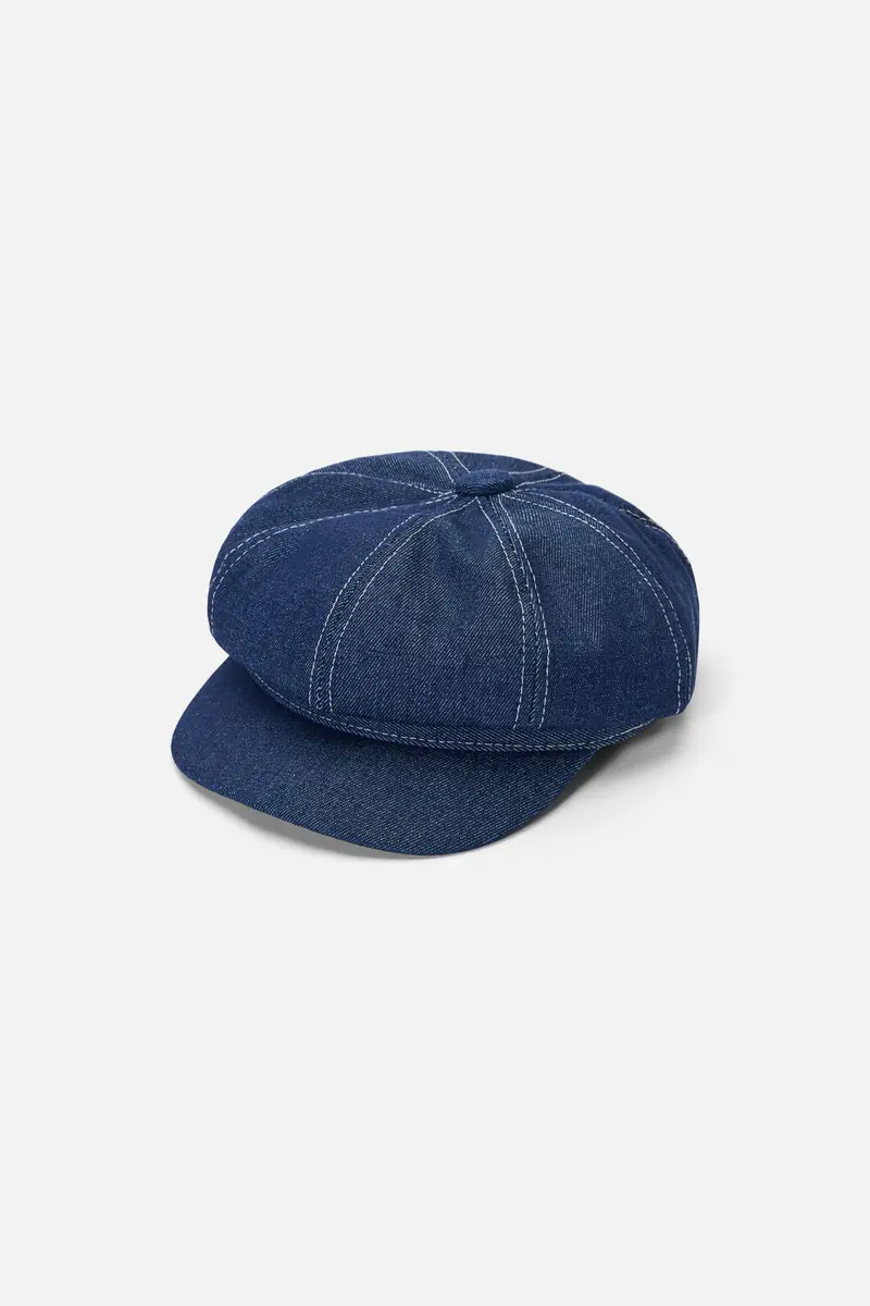 Denim Page Boy Hat 1