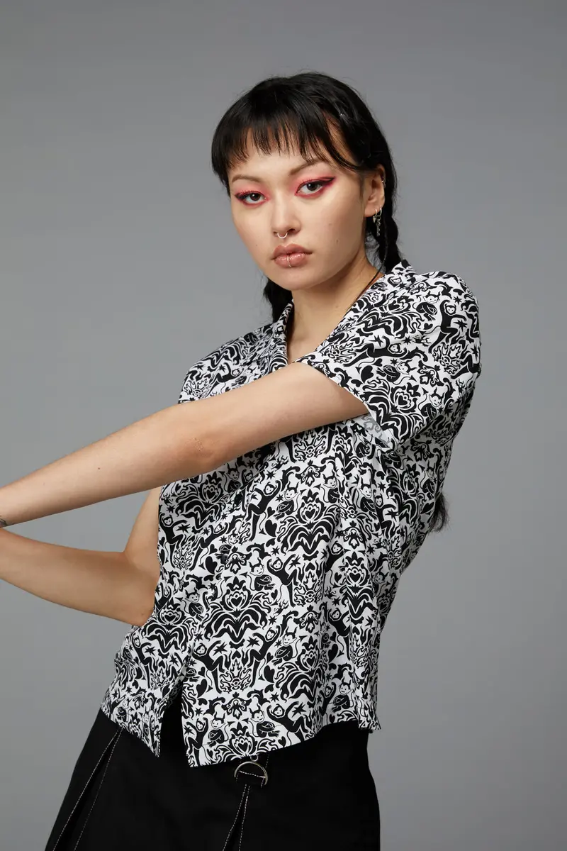 Devil Print Blouse 1