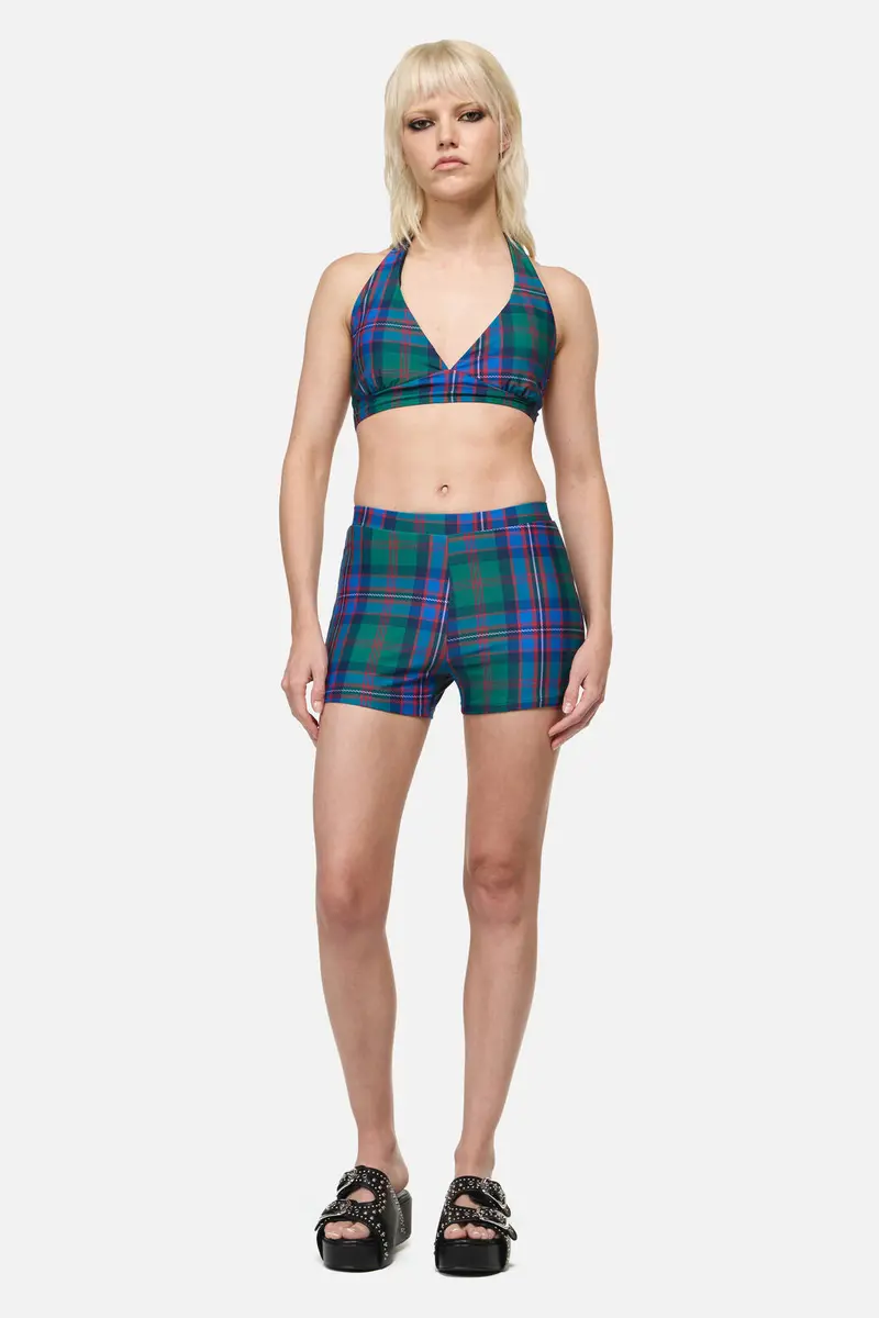 Diablo Tartan Bikini Bottom 1