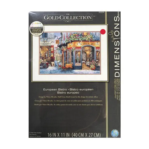 Dimensions Stitch Kit, European Bistro- 40 X 27Cm 1