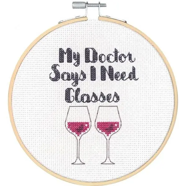 Dimensions Stitch Kit, I Need Glasses- 6X7in 1