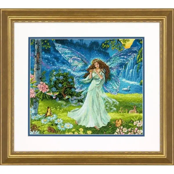 Dimensions Stitch Kit, Spring Fairy- 14X12in 1