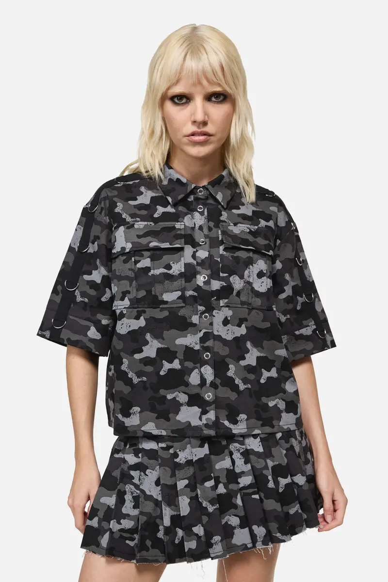 Disruptive Camo Boxy Crop Shirt 1
