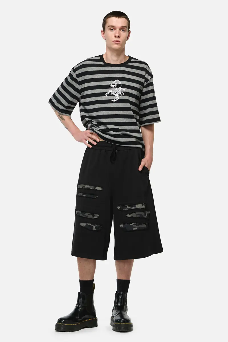 Disruptive Cutout Camo Shorts 1