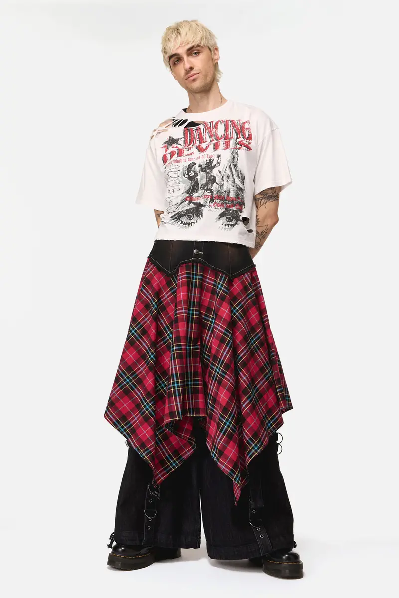 Distressed Graphic Print Tee 1