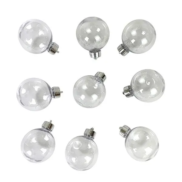 Diy Christmas Shatterproof Baubles, 60Mm- 9Pk 1
