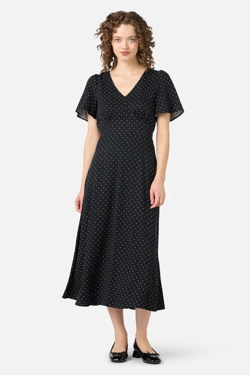 Dolly Spot Midi Dress 1