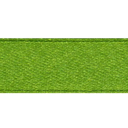 Double Sided Satin Ribbon, Bright Green- 15Mm X 4M 1