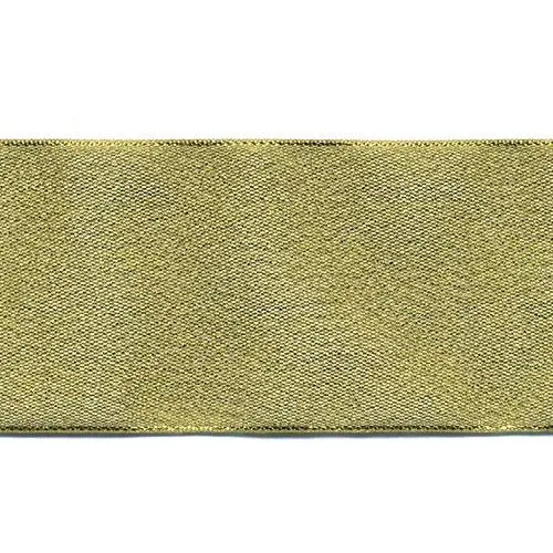 Double Sided Satin Ribbon, Metallic Gold- 15Mm X 4M 1