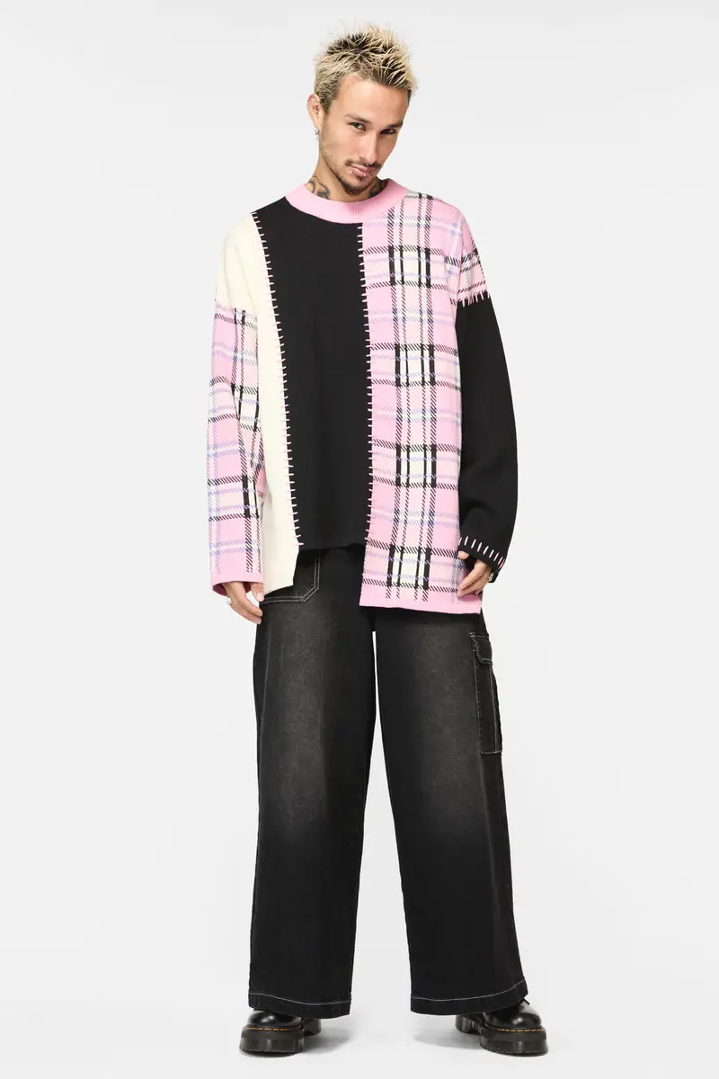 Dragon Scale Tartan Patch Knit 1