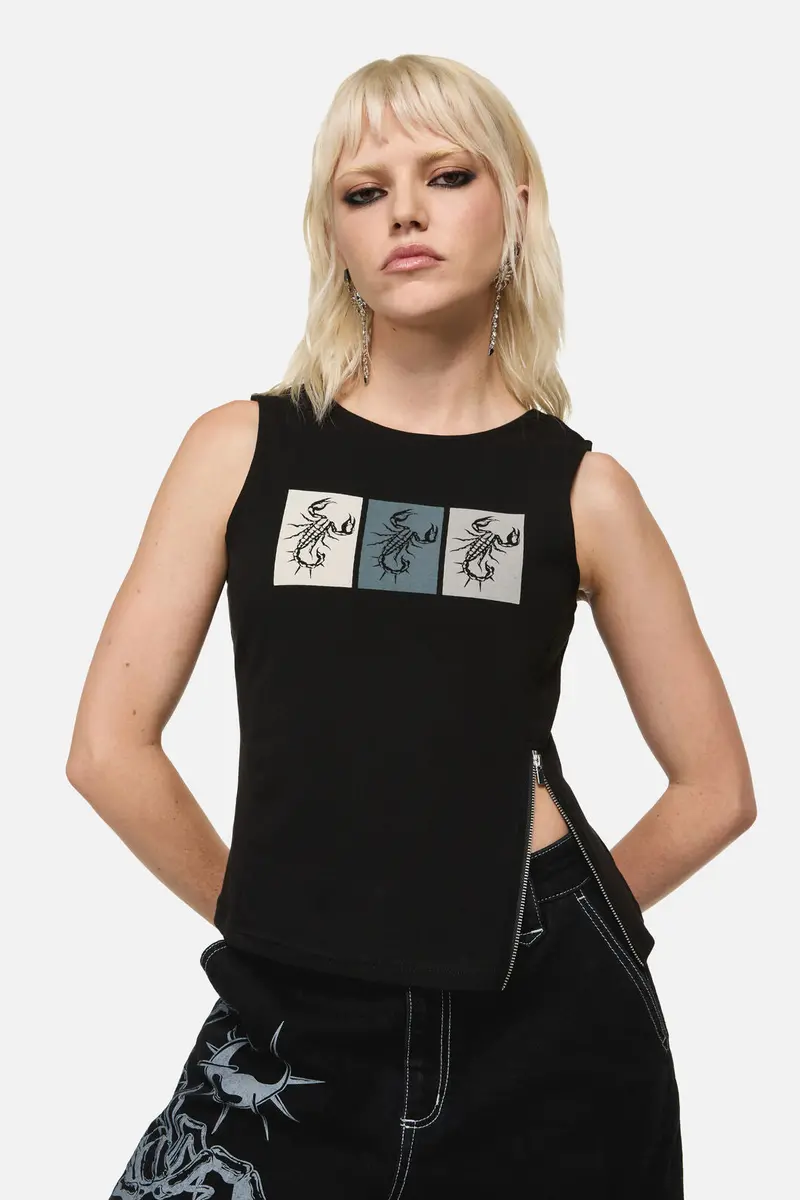 Dread Zipper Tank Top 1