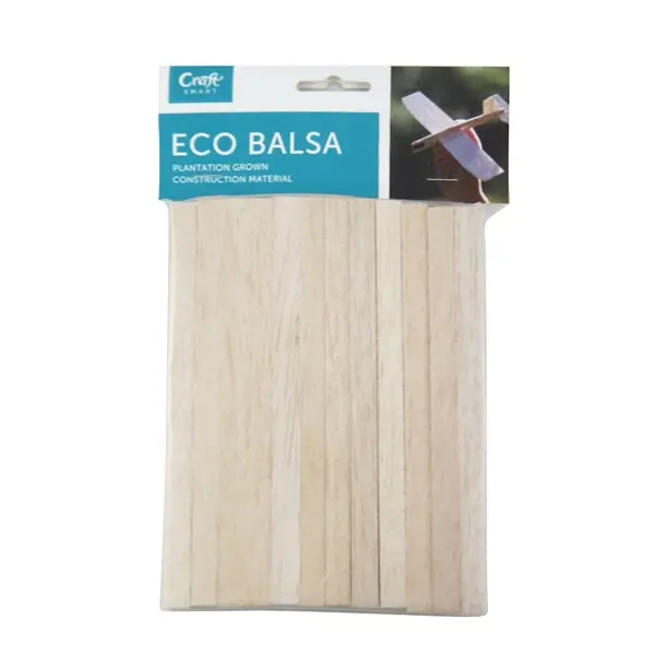 Eco Balsa Basics Sticks, Natural- 120 Pack 1
