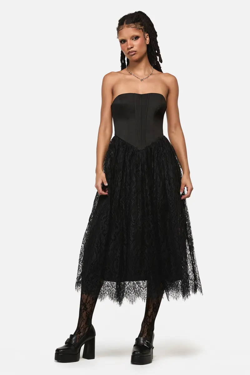 Ellen Lace Goth Formal Dress 1
