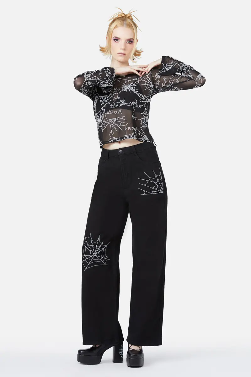 Elm Embroidery Jeans 1