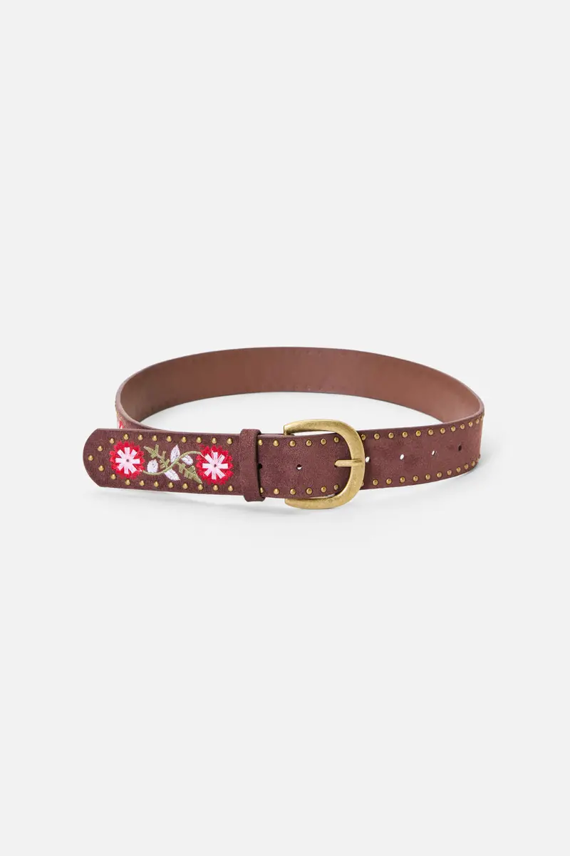 Embroidered Velvet Belt 1