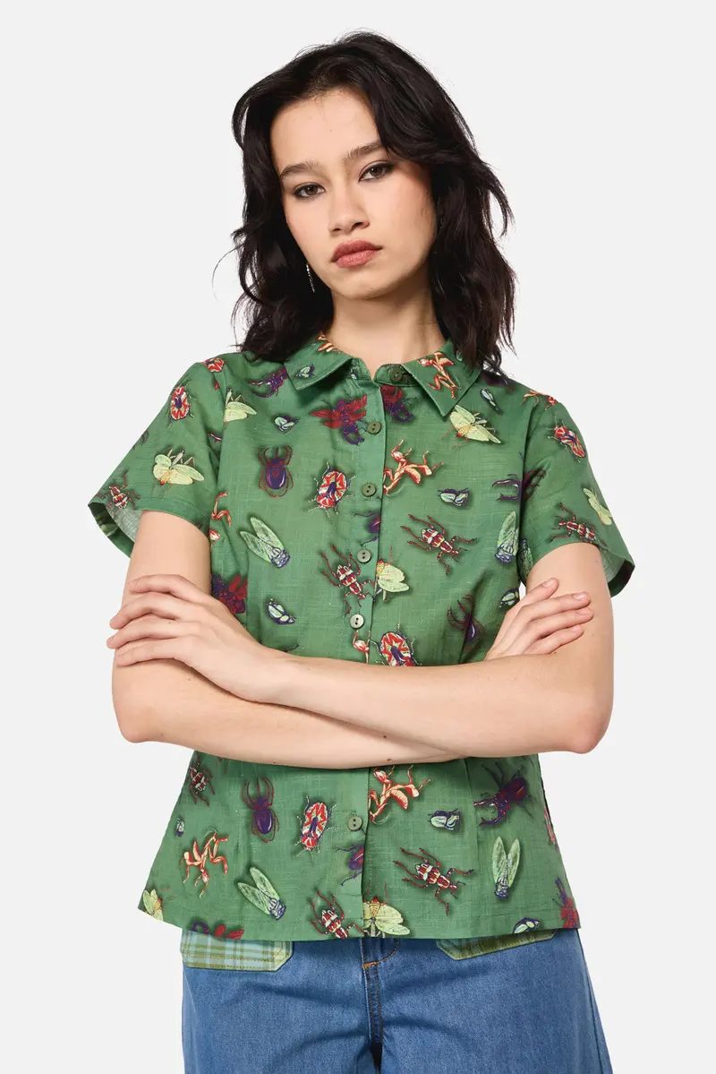 Entomology Print Blouse 1