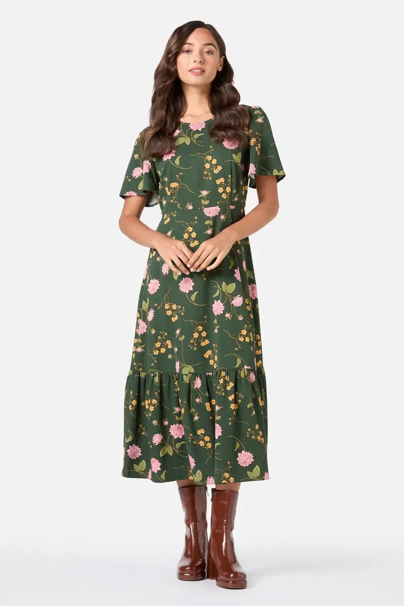 Esmerelda Floral Midi Dress 1