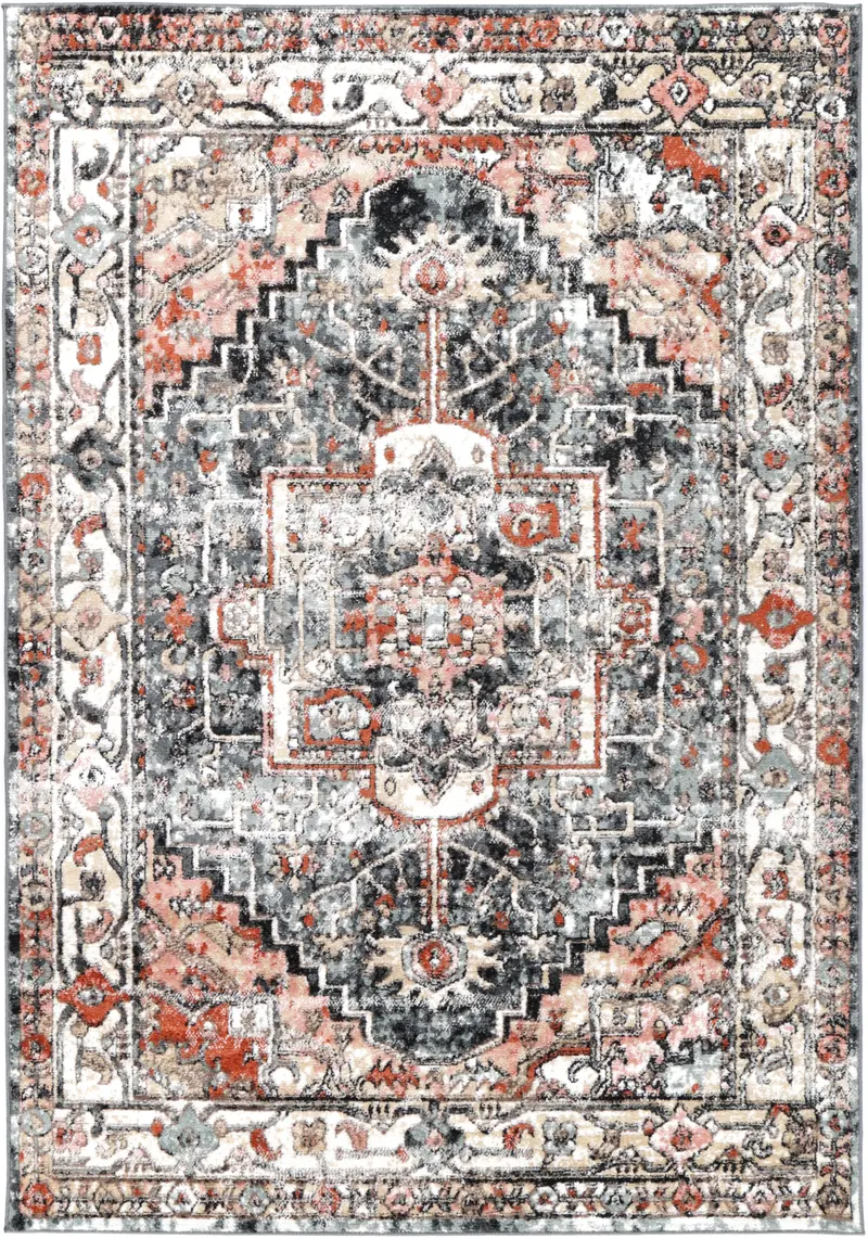 Estate Padaro Lane Traditional Charcoal Rug 1
