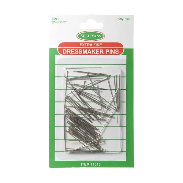 Extra Fine Dressmaker Pins- 100Pk 1