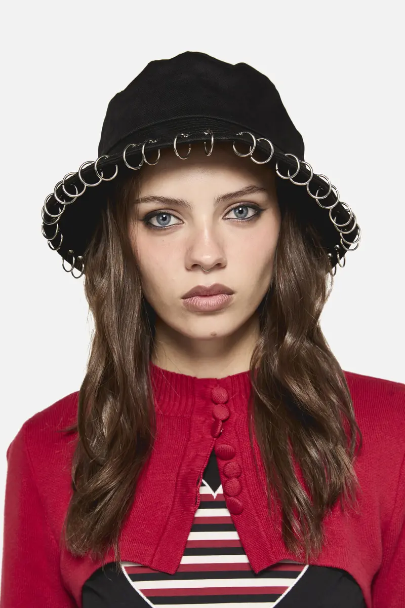 Eyelet Bucket Hat 1