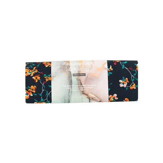 Fabric Wrap, Rust Floral- 70X70cm 1