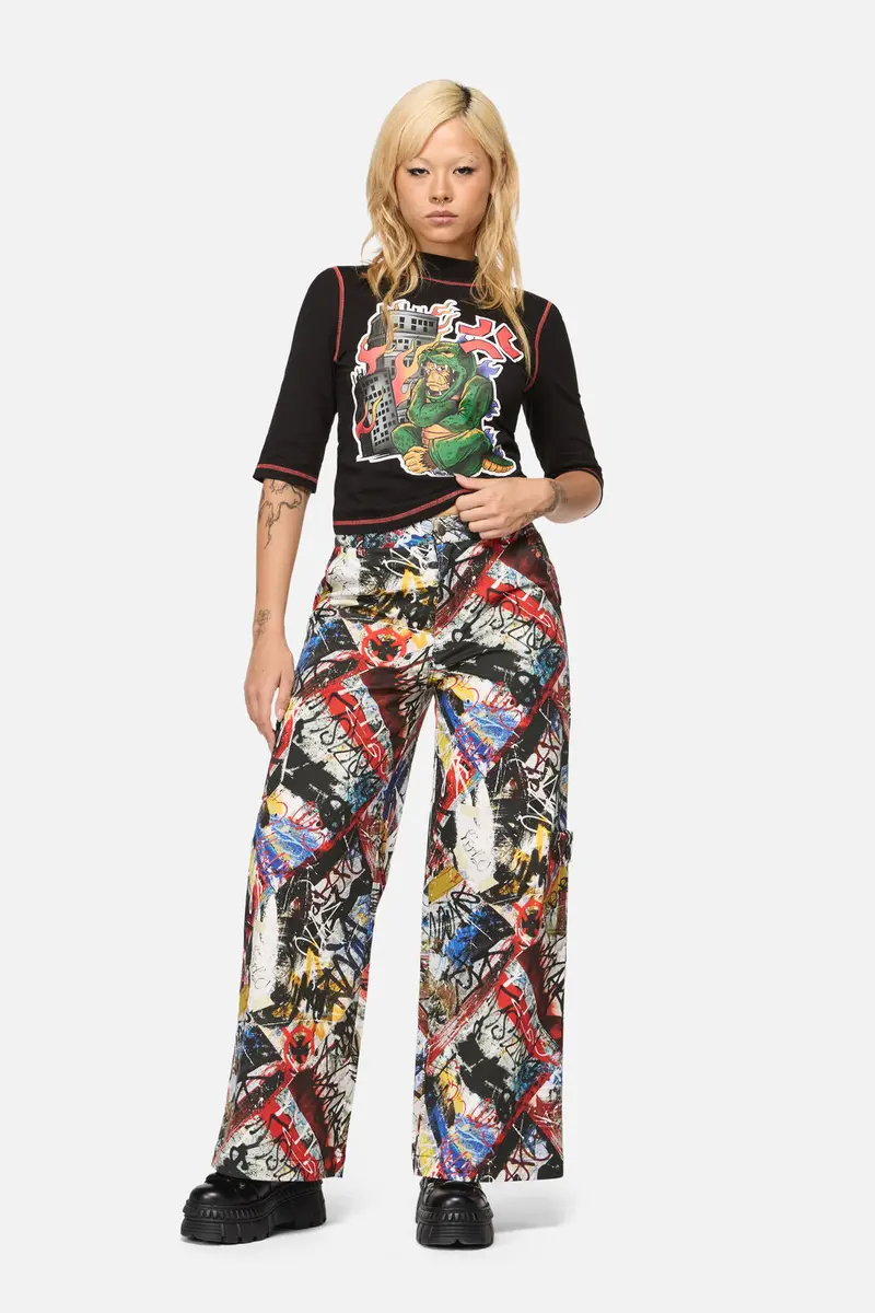 Facade Punk Wide Leg Pant 1