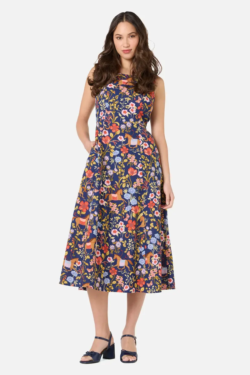 Fancy Horses Midi Dress 1