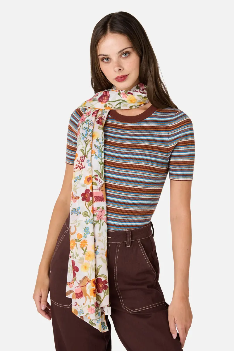 Fancy Horses Soft Scarf 1