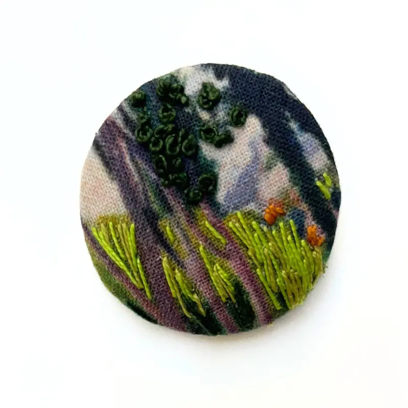 Farm At Lezaven, Finistère Brooch By Anita Reynolds 1