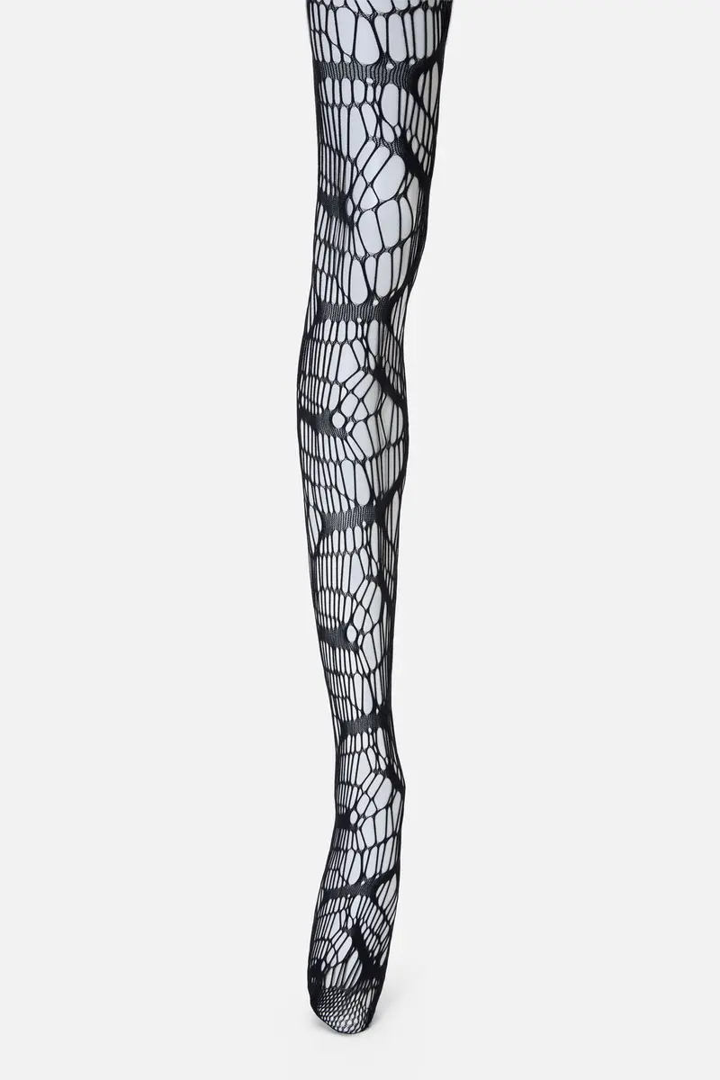 Faux Torn Fishnets 1