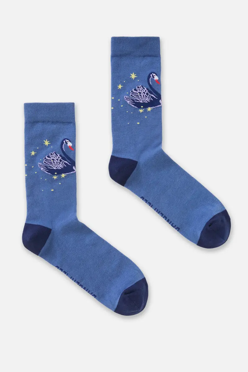 Feathers Goth Sock 1