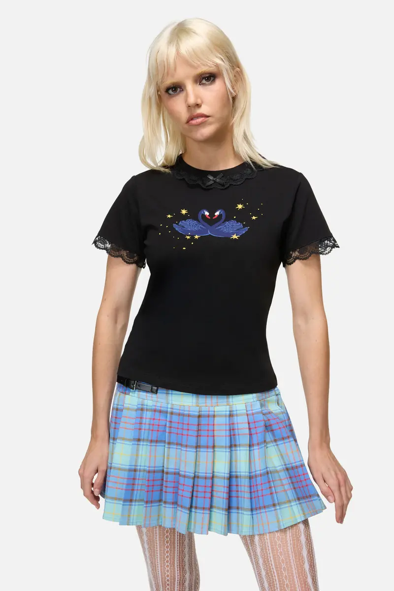 Feathers Goth Tee 1