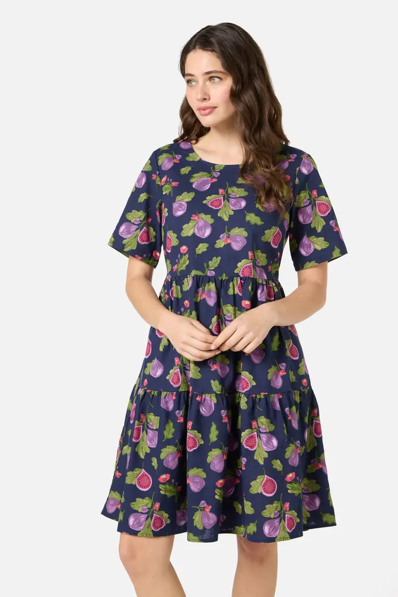 Fig Tiered Smock Dress 1