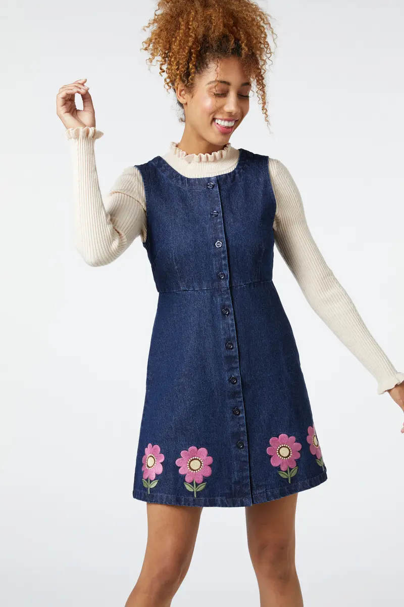 Fiona Embroidered Pinny 1