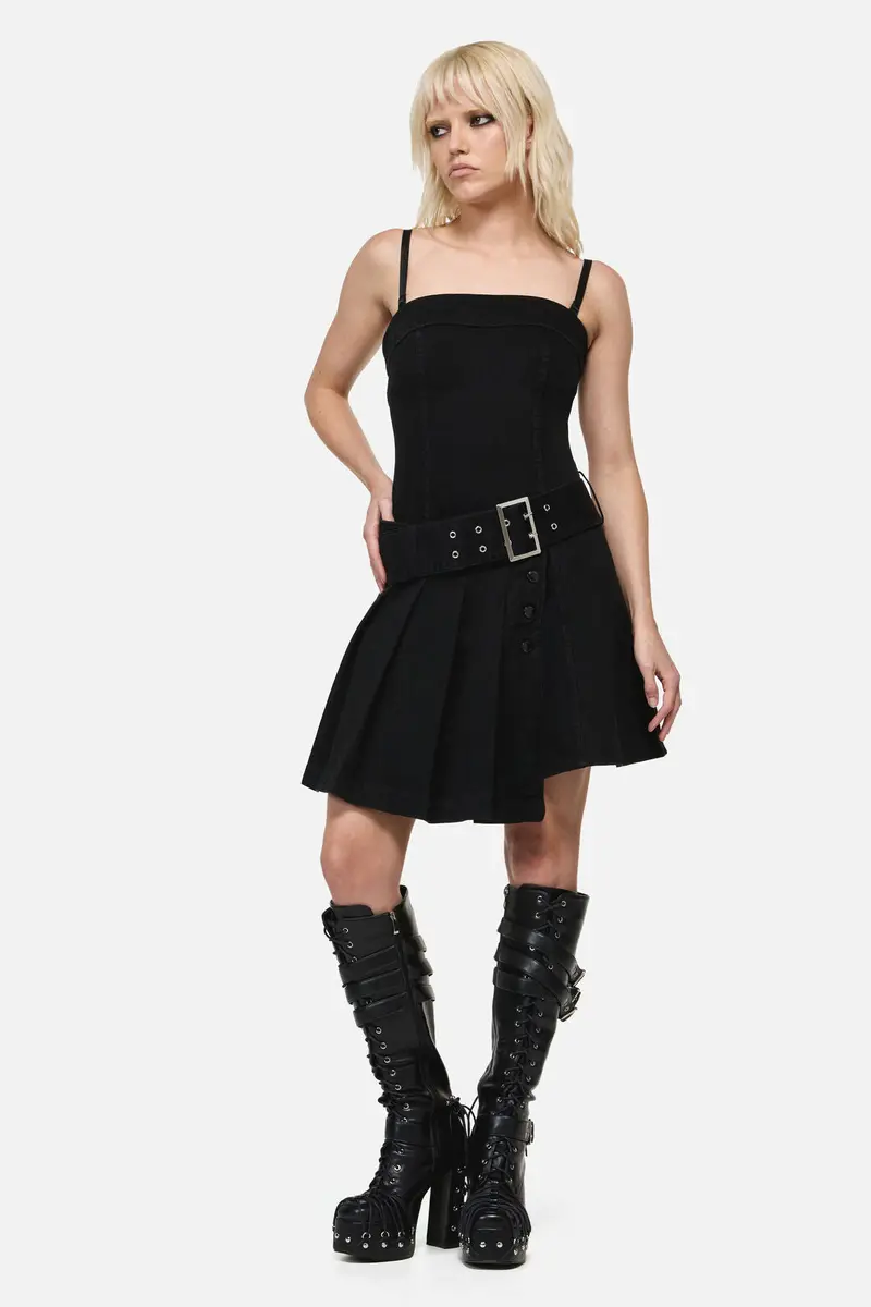 Flamin Punk Belt Dress 1