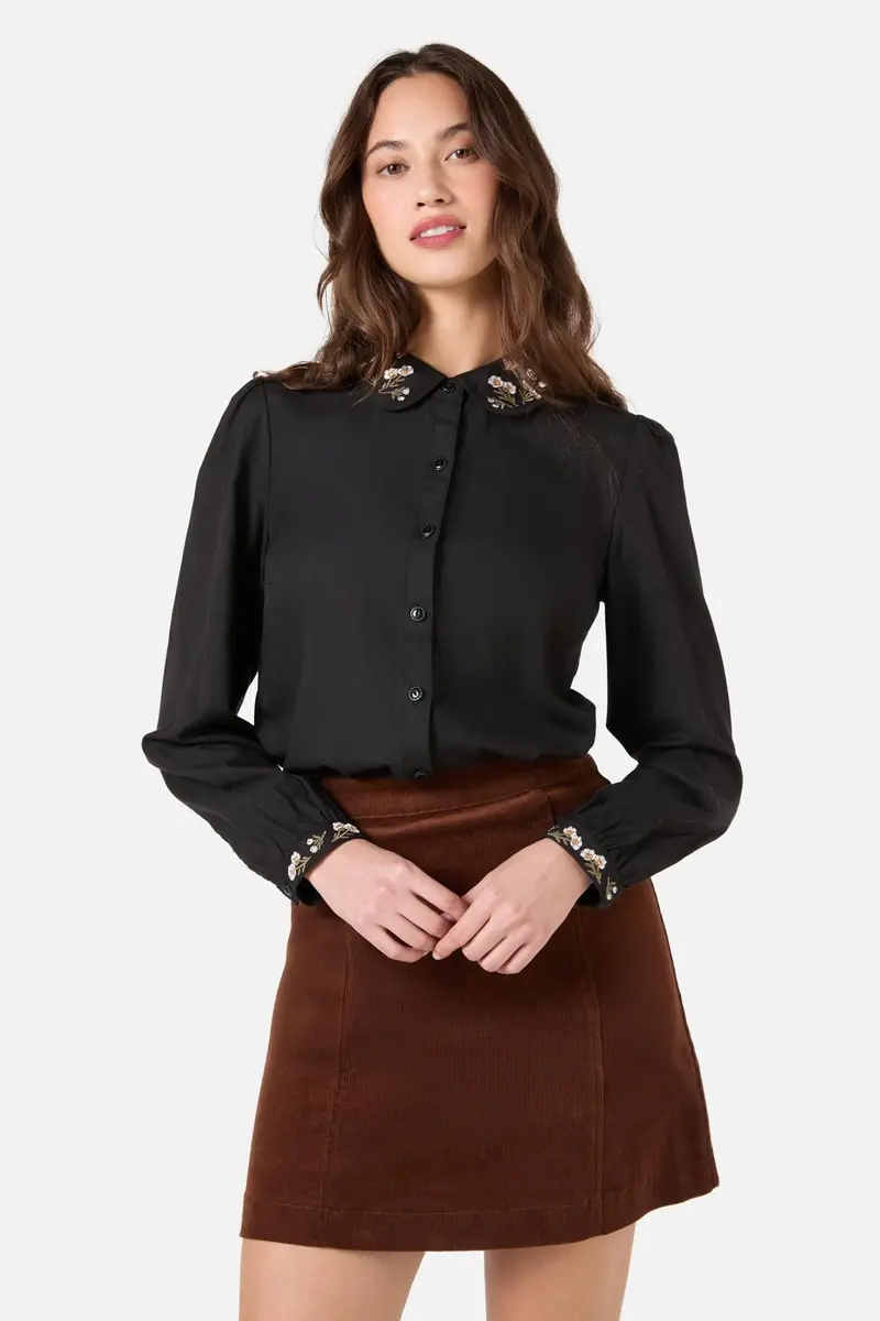 Flora Bee Embroidered Blouse 1