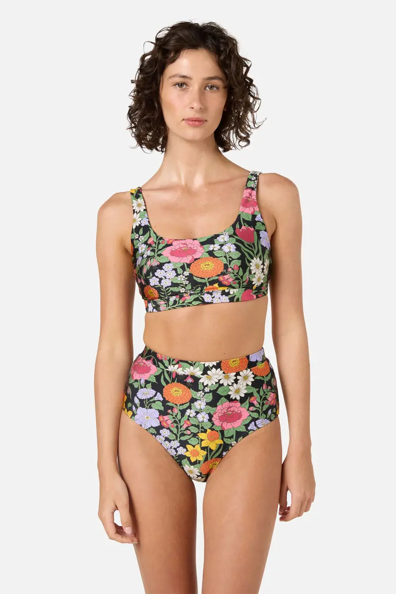 Floral Field Bikini Top 1