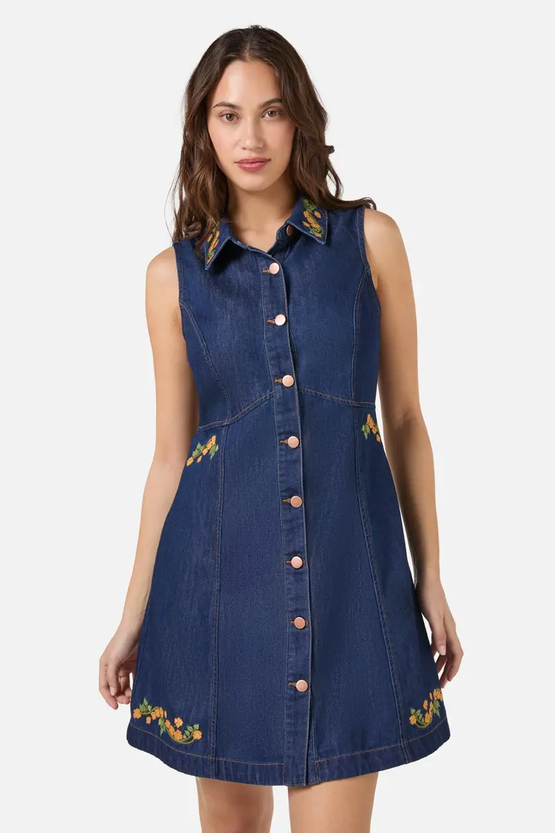 Flower Child Embroidered Dress 1